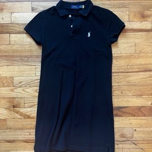POLO RALPH LAUREN BLACK POLO MINI DRESS